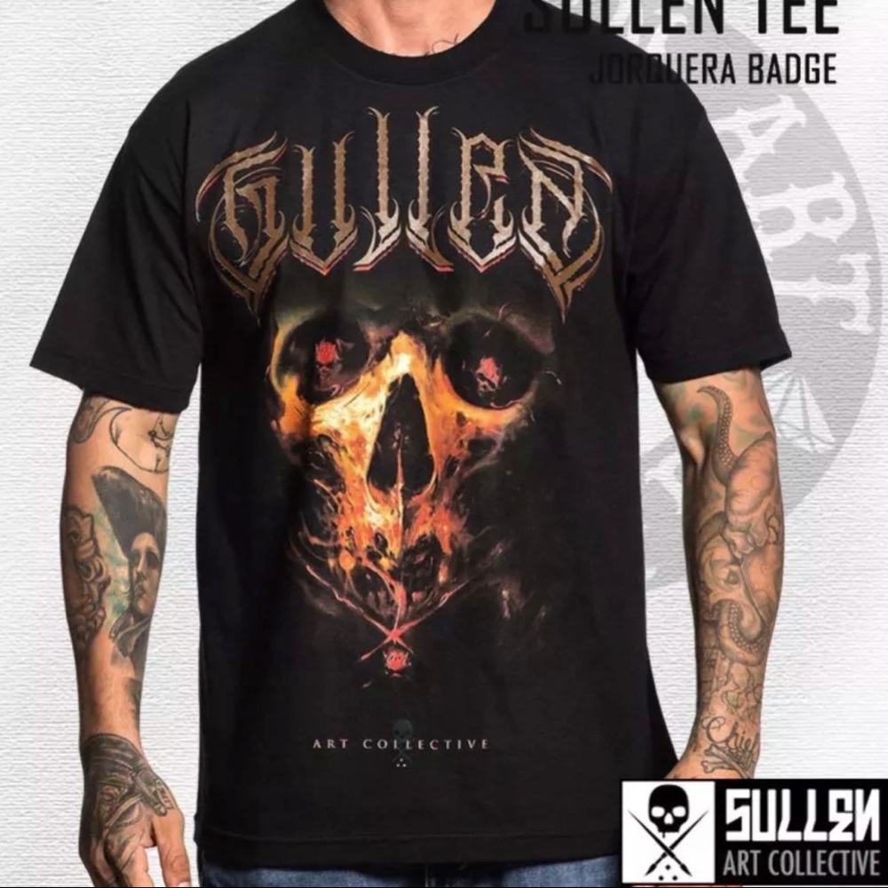 Sullen Men's T-shirt JORQUERA BADGE Tattoos Urban Design Premium Quality